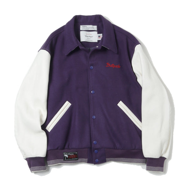 クリアランス セール DAIRIKU/Andrew Stadium Jacket（パープル）21AW