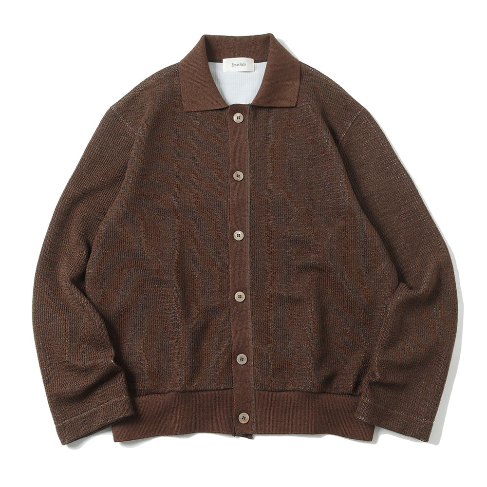 ernie palo Rib Collar Cardigan 23ss | labiela.com