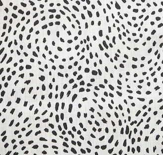 Dottie Black Fabric by the Yard