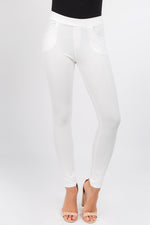 white ponte pants for women work