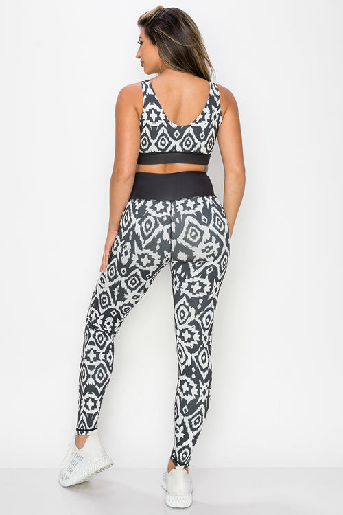 Mandala Tribal Print Active Set