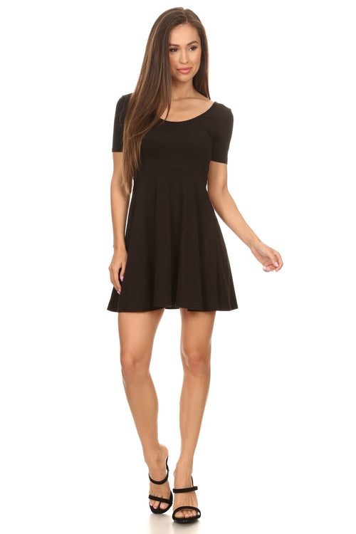 Basic Fit & Flare Style Dress katambra