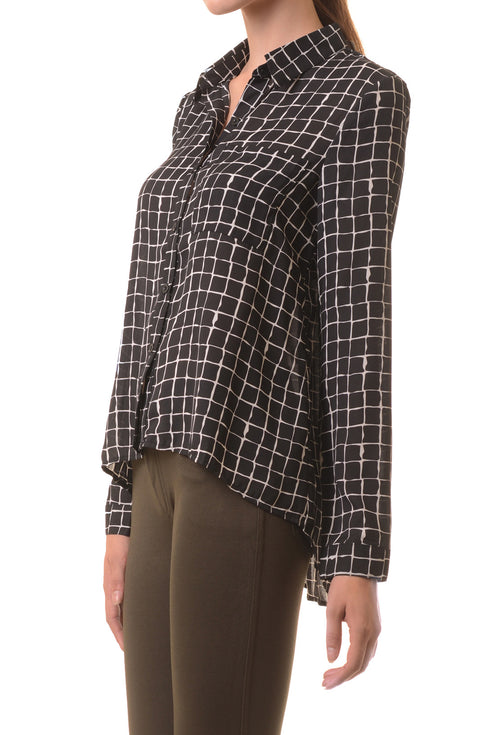 Off The Grid Button Down Blouse katambra