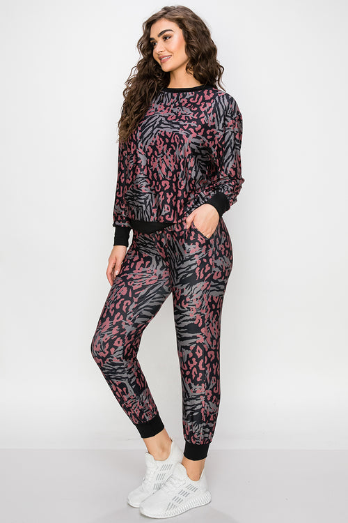 Zebra Meets Cheetah Loungewear Set