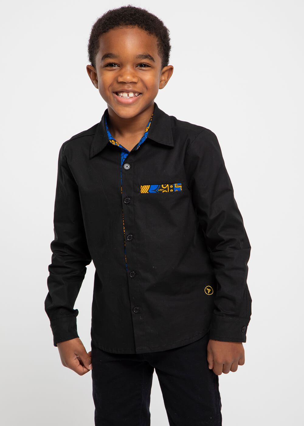 boys gold dress shirt