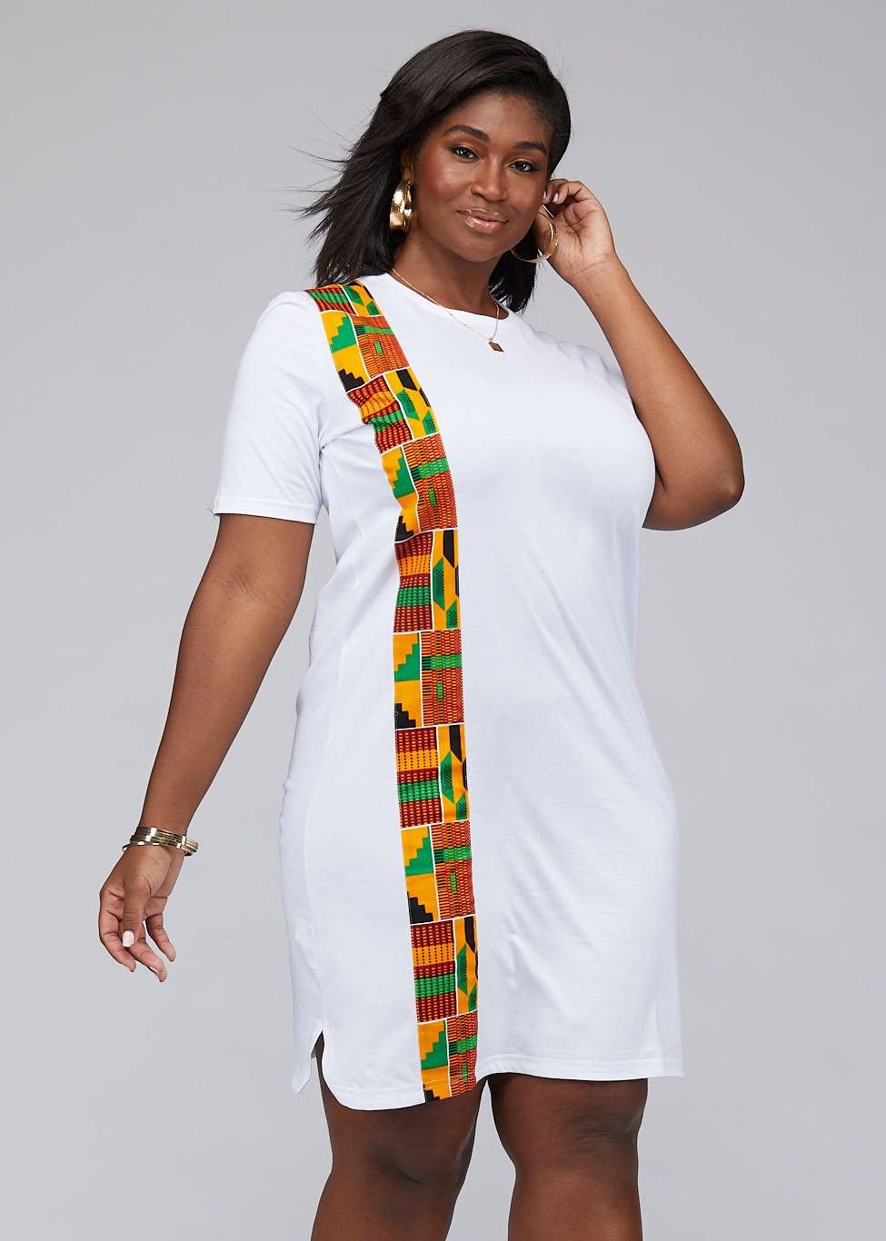 african shirt dress