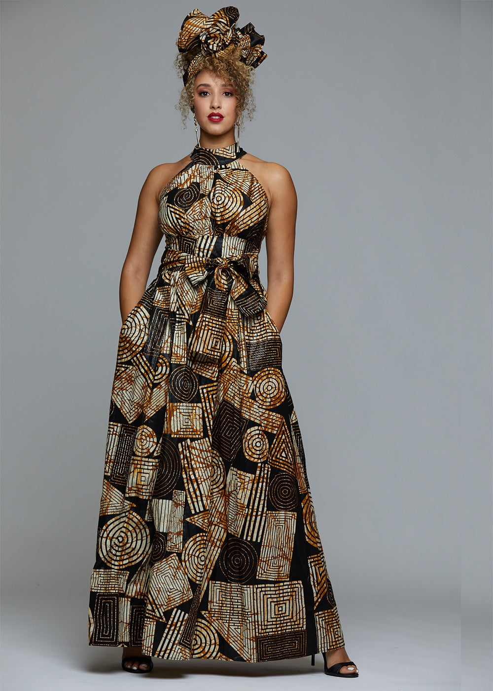 african print maxi