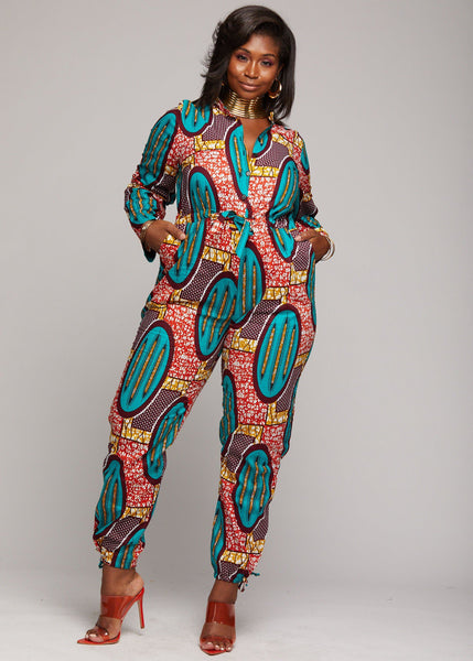 african fabric jumpsuit