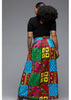Skirts - Uma Chic African Print Maxi Skirt (Bright Multipattern)