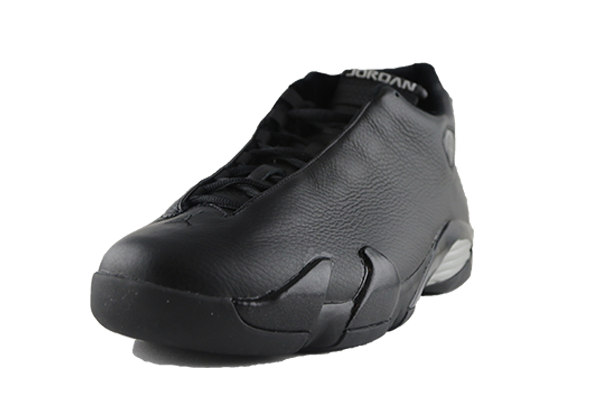 jordan black leather shoes