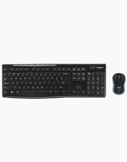 Logitech® Wireless Combo MK270 Keyboard and Mouse - Black