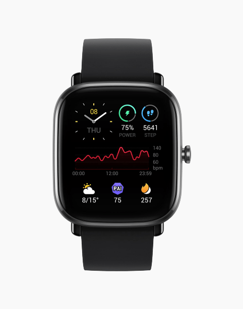 Amazfit GTS 2 Mini AMOLED Display, SpO2 Built-in GPS - Black