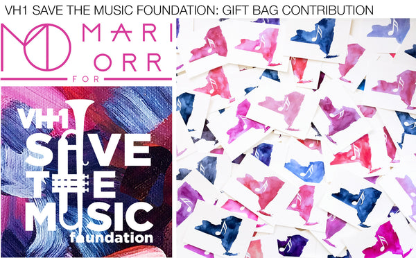 Artist Mari Orr contributes original art for VH1 Save the Music Foundation
