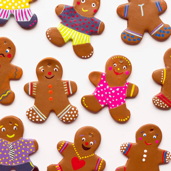 DIY Ornaments: Clay Gingerbread Men || Mari Orr Art