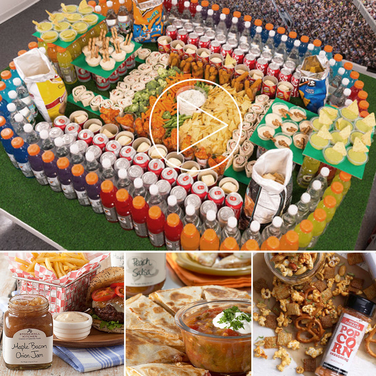 build your Snackadium with dips, mixes and goodies from the Kitchen Store