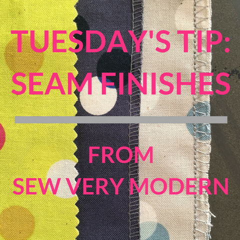 tuesday's tip from sew very modern seam finishes sewing tips by owl & drum