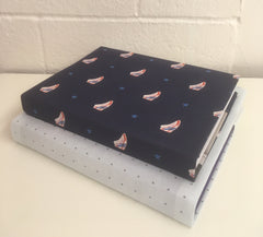 fabric textbook cover sewing tutorial by sew very modern