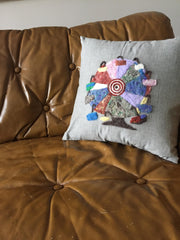 maker spotlight kelly crowley of bake simple needle felted pillow sew very modern an owl and drum blog