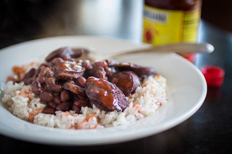 New Orleans Red Beans and Rice with Rancho Gordo heirloom red beans
