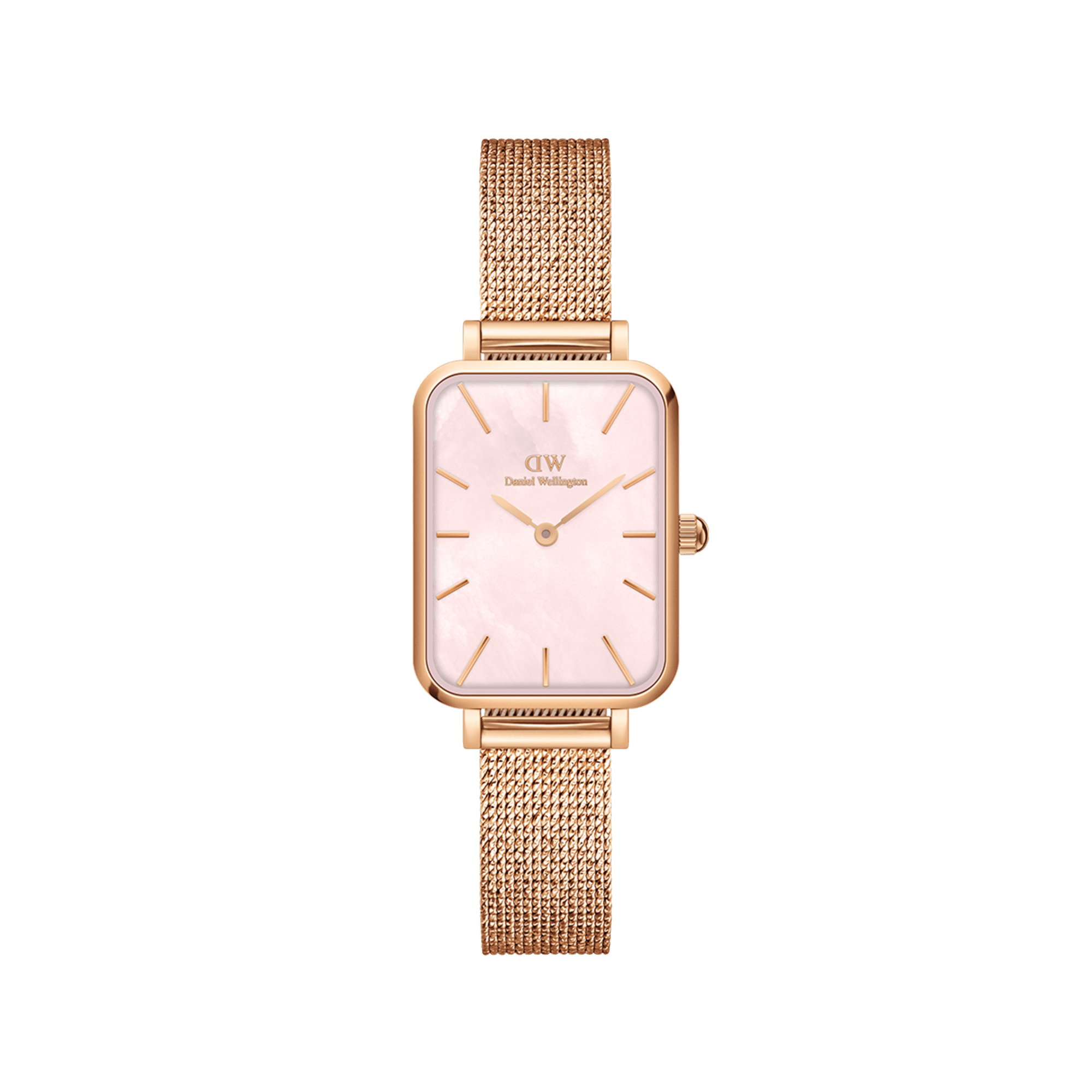 Quadro Pressed Melrose - Square Watch Rose Gold | DW – Daniel