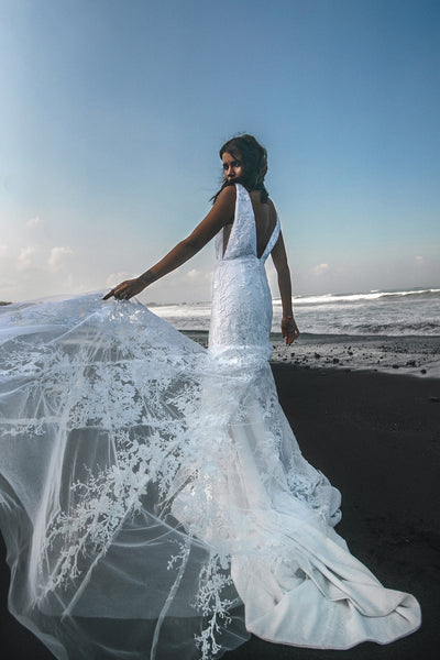 Strapless Mermaid Wedding Dress at Everly Fine Bridal, Bisou Bridal, and Truvelle. 