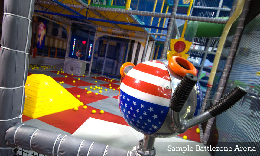 Ball Shooter in Soft Play Structure