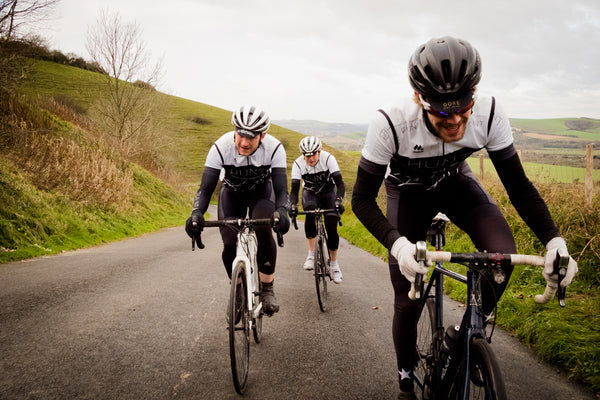 Hunt Bike Wheels riders Josh Ibbett, Tom marchment and Peter Marchment on Firle Beacon