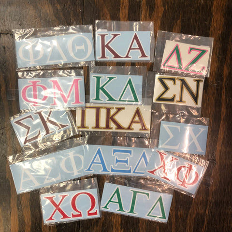 Sorority and Fraternity Decals