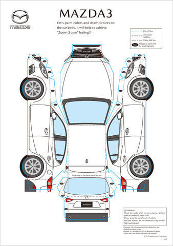 Mazda3 Papercraft