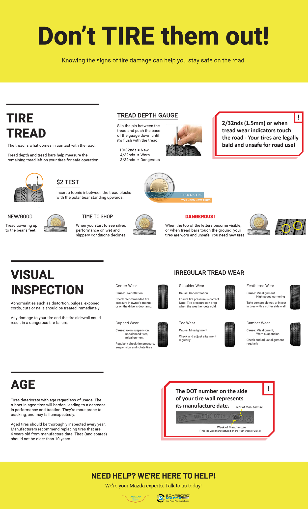 MazdaShop - How to tell if your tires need replacing