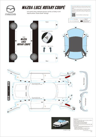 Mazda Luce Rotary Coupe Papercraft