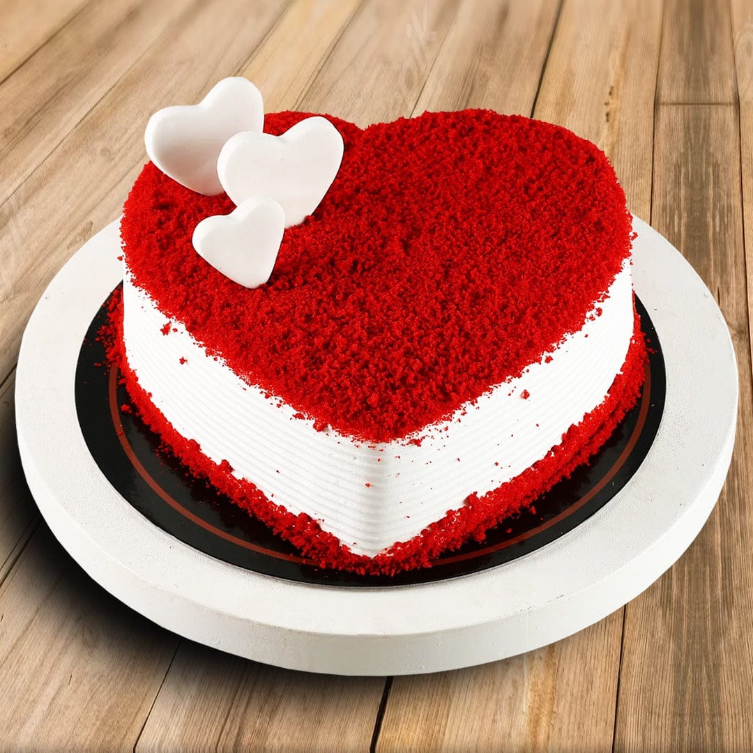 Red Velvet heart Cake – BakersG India