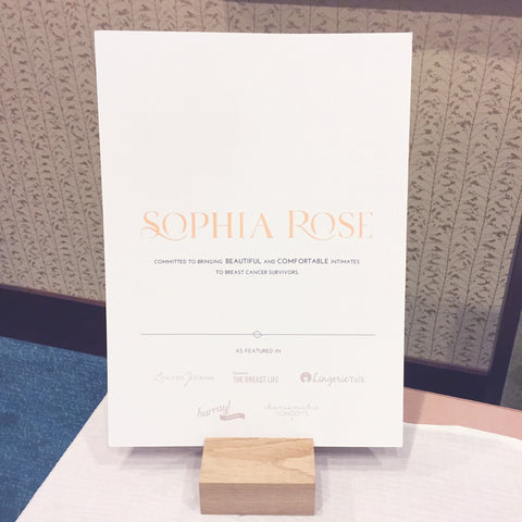 Sophia Rose Intimates Sign