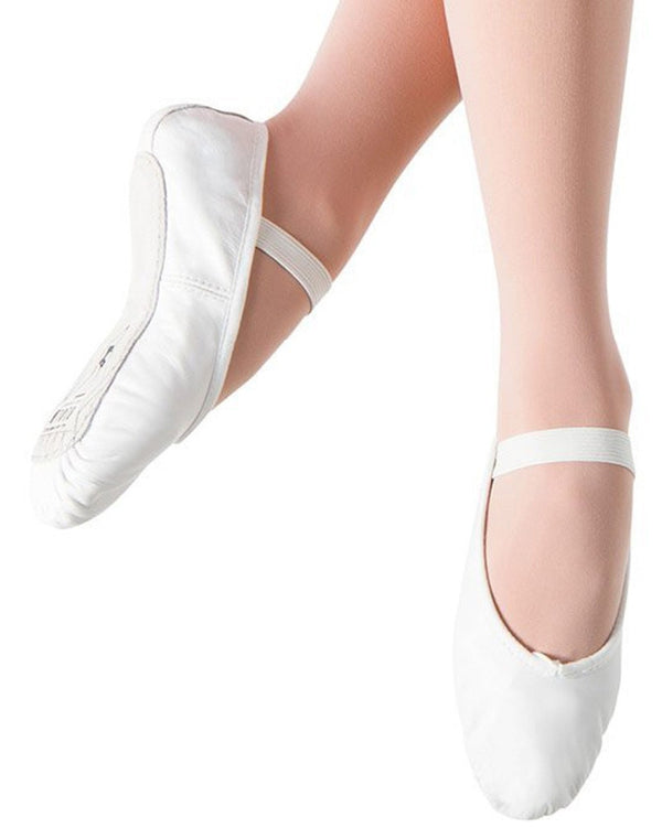 white ballet slippers