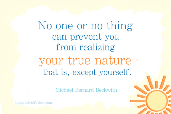 Michael Beckwith quote on being yourself - good vibes quotes