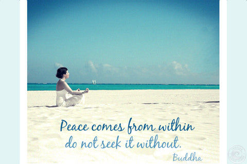 Peace comes from within, do not seek it without.- Buddha quote