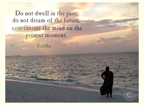 Buddha quote - Do not dwell in the past, do not dream of the future, concentrate the mind on the present moment.  