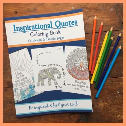 inspirational quotes coloring book