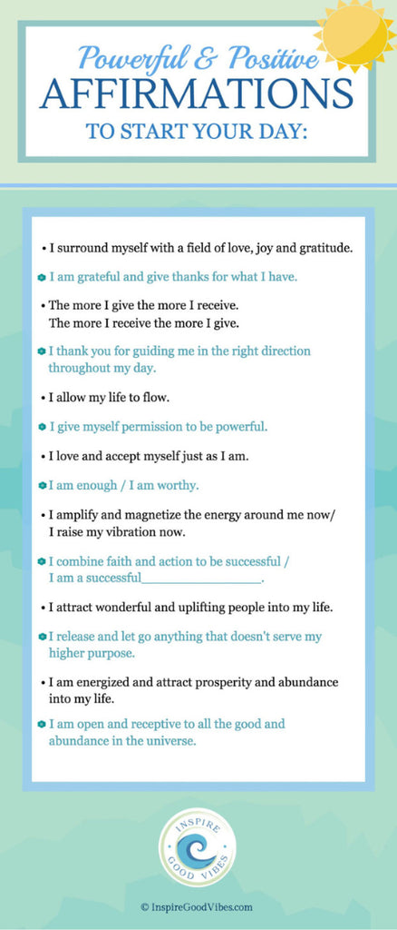 positive affirmations to say