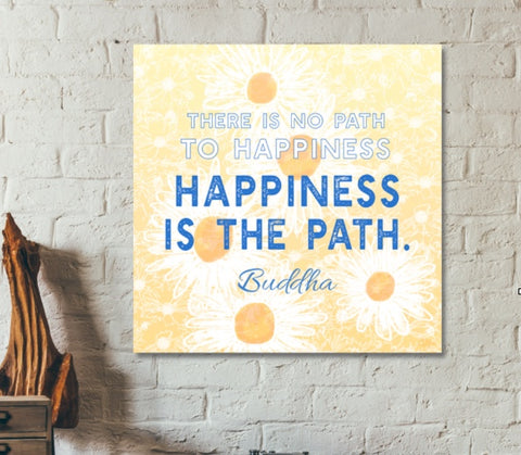 buddha quote print on happiness 