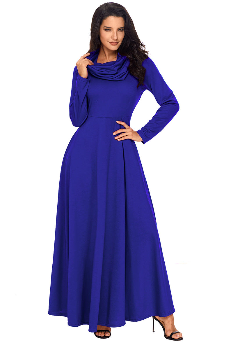 cobalt blue maxi dress uk