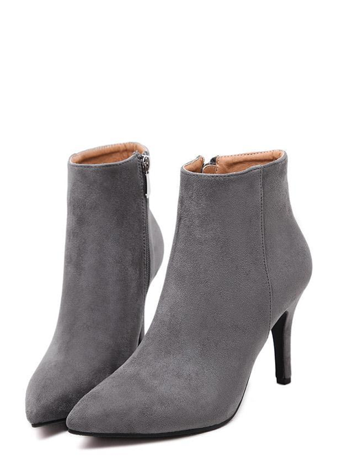 grey suede boots womens