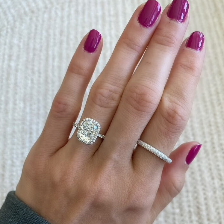 Classic Halo Engagement Ring 