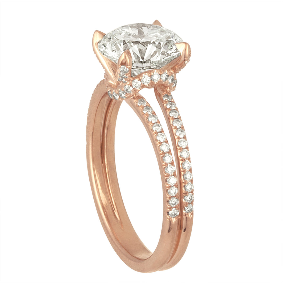 Signature Pave Split Shank Engagement 