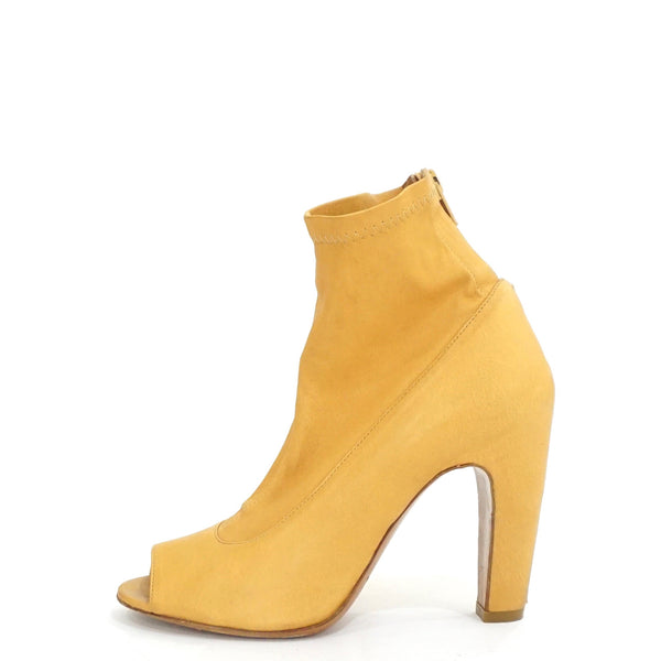 maison margiela peep toe booties