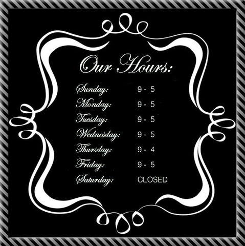 OUR HOURS