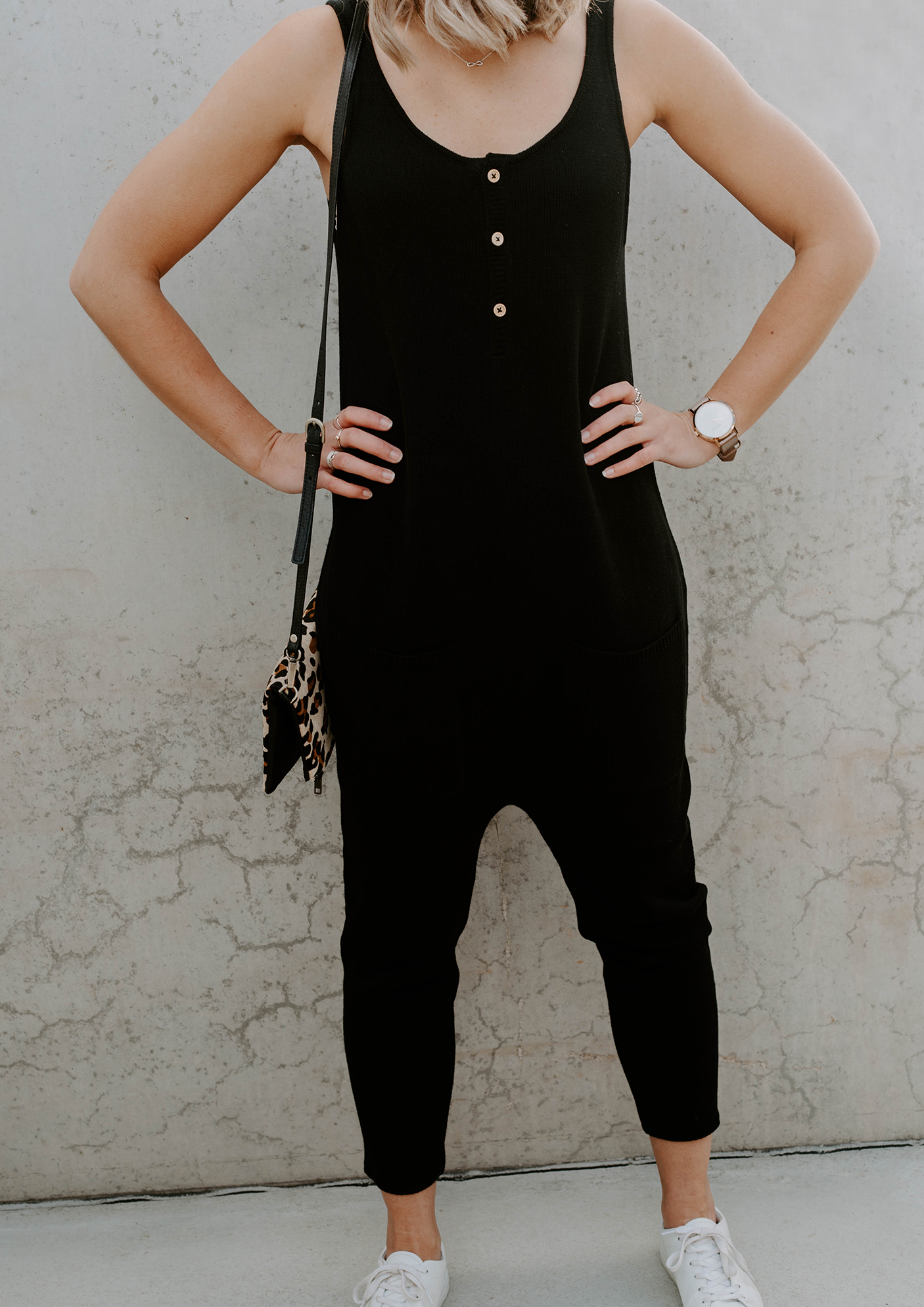 kimmy knit jumpsuit black