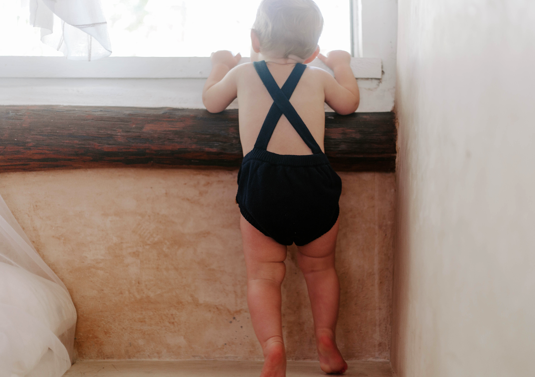 navy knit body suit