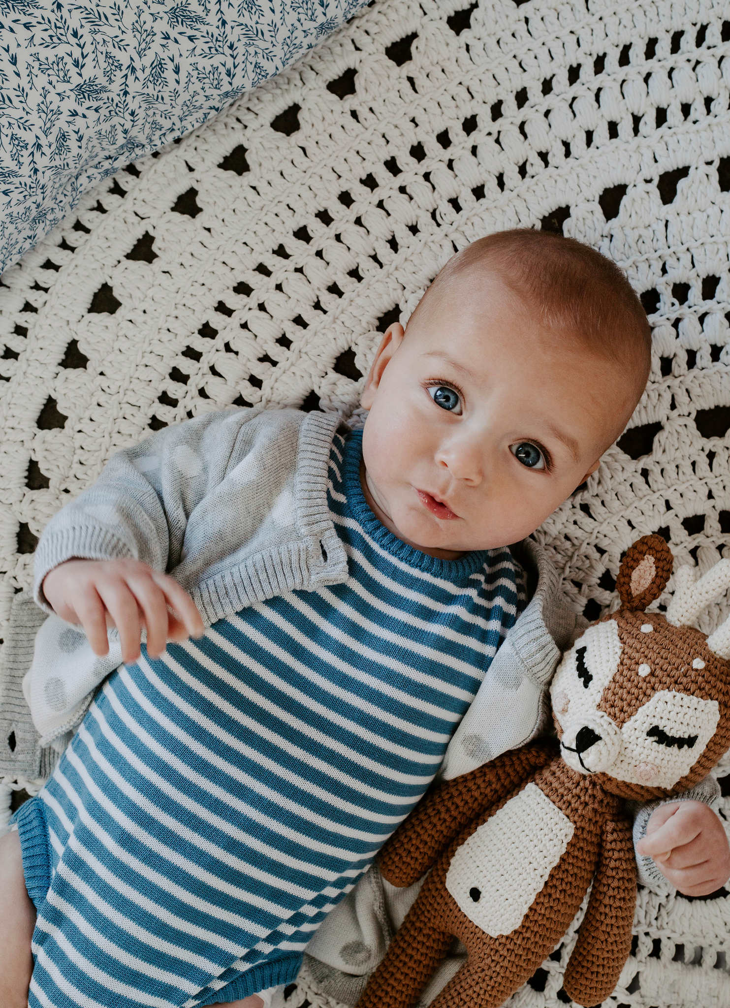 ocean stripe body suit