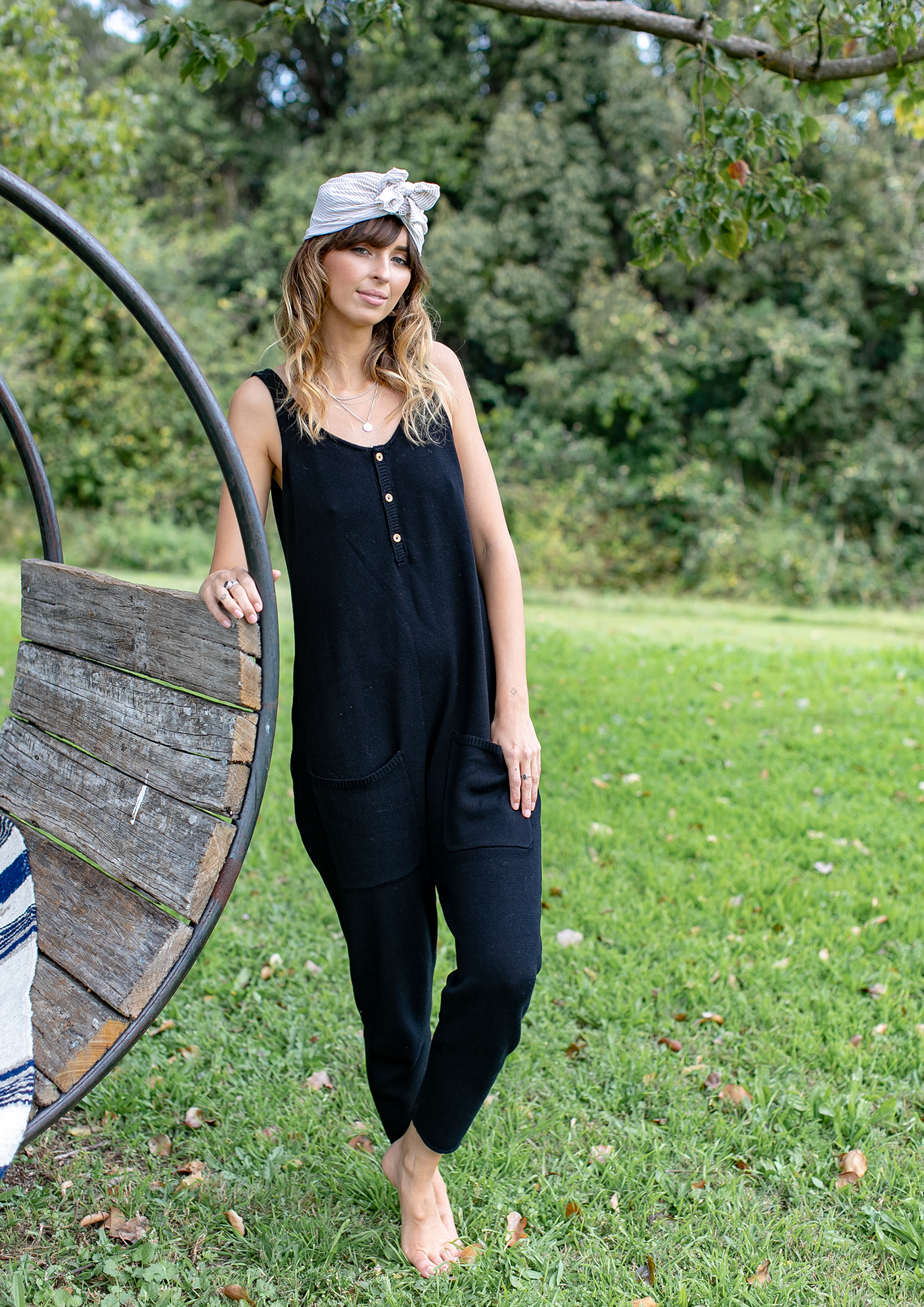 kimmy knit jumpsuit black